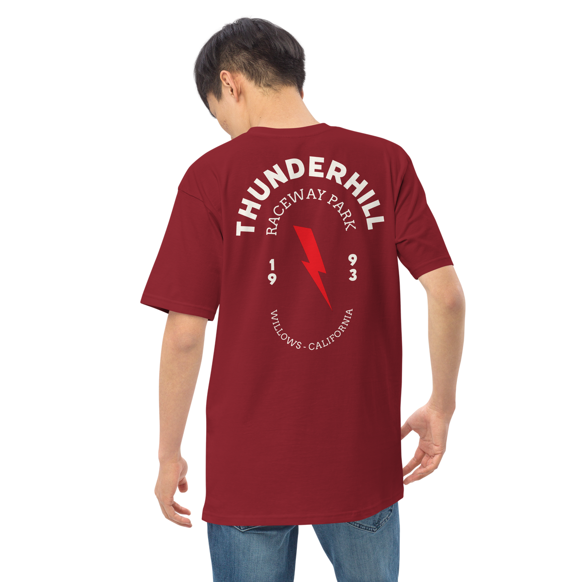 Thunderhill Bolt-Oval Men’s premium heavyweight tee