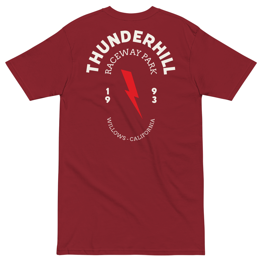 Thunderhill Bolt-Oval Men’s premium heavyweight tee