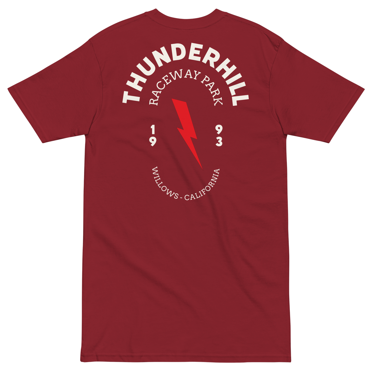 Thunderhill Bolt-Oval Men’s premium heavyweight tee
